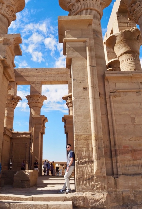Columns of the temple of Isis at Philae